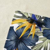 Chic Tropical Personalisiert Wedding Flitterwochen Strandtuch (Beispiel)