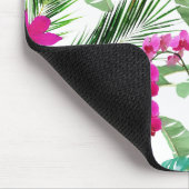 Chic Tropical Print Watercolor Mousepad (Ecke)