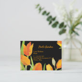 Chic Tulips Florist Visitenkarte (Stehend Vorderseite)