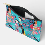 Chic Türkis geisha Zubehörtasche (Offen)