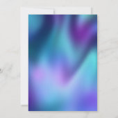 Chic türkis lila Glitzer Weihnachten Neues Jahr (Rückseite)