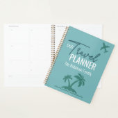 Chic Türkis modern Custom Travel Planner Planer (Anzeige)