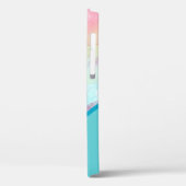 Chic Türkise Wasserfarbe Personalisiert Case-Mate iPhone Hülle (Rückseite / Links)