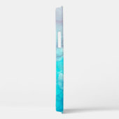 Chic Türkise Wasserfarbe Personalisiert Case-Mate iPhone Hülle (Rückseite / Rechts)