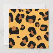 CHIC TWINS Cheetah Baby Dusche Party Einladung (Rückseite)