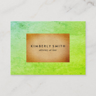 Chic Two Tone Color Blocks Visitenkarte