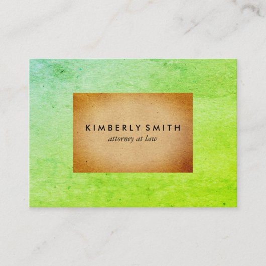 Chic Two Tone Color Blocks Visitenkarte (Vorderseite)