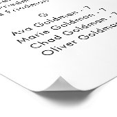 Chic Typografie Alphabetisch-Seekarte Poster (Ecke)