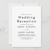 Chic Typografie | Einladung zur Hochzeitsempfehlun (Vorderseite)