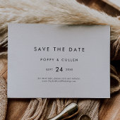 Chic Typografie Horizontal Save The Date