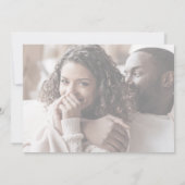 Chic Typografie | Horizontale Foto-Hochzeit Einladung (Rückseite)