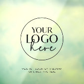 Chic Typografie Transparentes Firmenlogo Fensteraufkleber (Blatt 3)