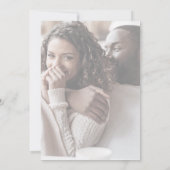 Chic Typografie | Verblasenes Foto Lässige Hochzei Einladung (Rückseite)