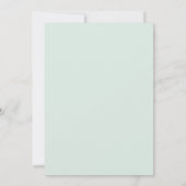 Chic Typografy Baby Shower Einladung (Rückseite)