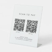 Chic Typografy Business 2 bedient Scans zur Bezahl Sockelschild (Vorderseite)