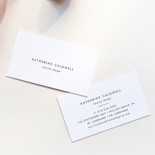 Chic Typografy Business Card Visitenkarte