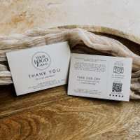 Chic Typografy Business Logo Vielen Dank für Ihre