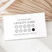 Chic Typografy Business Rewards 10 Punch Treuekarte