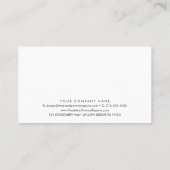 Chic Typografy Business Rewards 6 Punch Treuekarte (Rückseite)