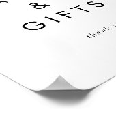 Chic Typografy Cards und Geschenke-Zeichen Poster (Ecke)