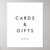 Chic Typografy Cards und Geschenke-Zeichen Poster (Vorne)
