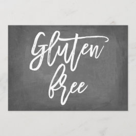 Chic Typografy Chalkboard glutenfreie Printwerbung Einladung