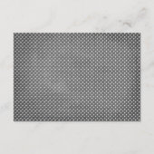 Chic Typografy Chalkboard Hochzeitsunterkünfte Begleitkarte (Rückseite)