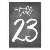 Chic Typografy Chalkboard Tischnummer | Tabelle 23 (Vorderseite)