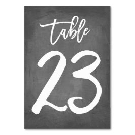 Chic Typografy Chalkboard Tischnummer | Tabelle 23