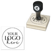 Chic Typografy Custom Business Logo Gummistempel (Stempel)