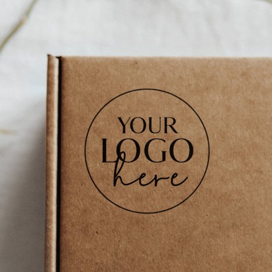 Chic Typografy Custom Business Logo Gummistempel