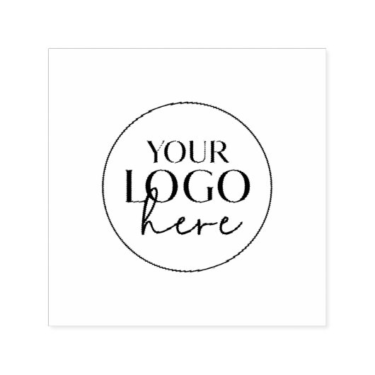 Chic Typografy Custom Business Logo Permastempel (Design)