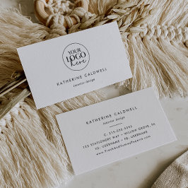 Chic Typografy Logo Business Card Visitenkarte