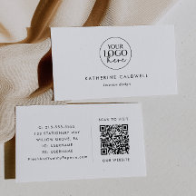 Chic Typografy Logo und QR Code