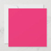 Chic Typografy Save the Date einladen, Pink (Rückseite)