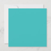 Chic Typografy Save the Date Invite, Aqua (Rückseite)