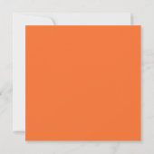 Chic Typografy Save the Date Invite, Orange (Rückseite)