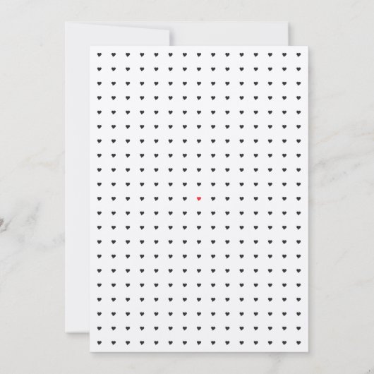 Chic Typografy Wedding Probe Dinner Card Einladung (Rückseite)