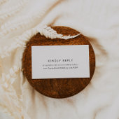 Chic Typografy Wedding Website UAWG Begleitkarte