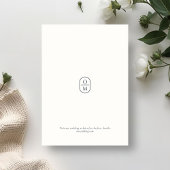 Chic Typograhy Monogram Wedding Invitation Einladung