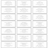 Chic Typography Wedding Guest Address Labels (Vorderseite)