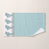 CHIC U. STYLISH_ ELEGANTE SEAFOAM QUASTEN BADHANDTUCH SET (Handtuch)