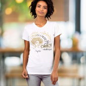 Chic Überfließend mit Grace blühende Afro Haare T-Shirt