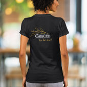 Chic Überfließend mit Grace blühende Afro Haare T-Shirt