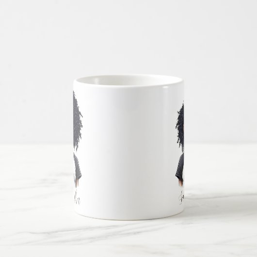 Chic und Classy Afro Frau Kaffeetasse (Mittel)