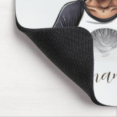 Chic und Classy Afro Frau Mousepad (Ecke)