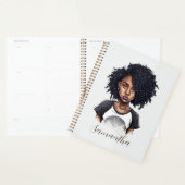 Chic und Classy Afro Frau Planer (Anzeige)
