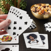 Chic und Classy Afro Frau Spielkarten (In Situ)