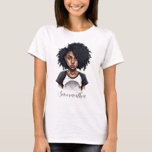 Chic und Classy Afro Frau T-Shirt