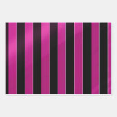 Chic und Elegant Magenta Rosa und Schwarzes Glossa Geschenkpapier Set (Vorderseite)